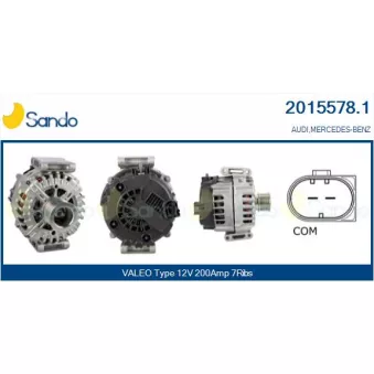 Alternateur SANDO OEM A0009062722