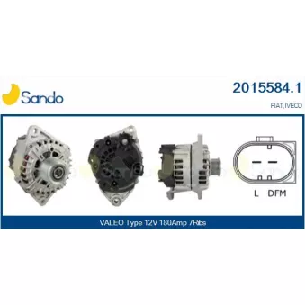 Alternateur SANDO OEM 5801378902
