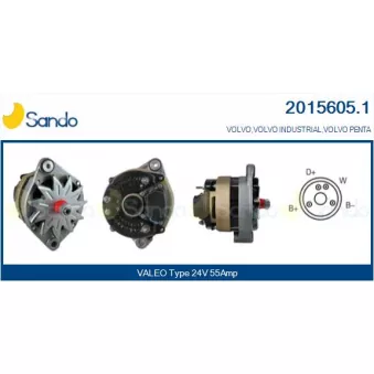 Alternateur SANDO OEM 1502272