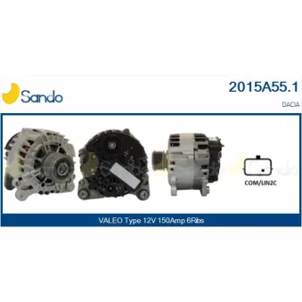 Alternateur SANDO OEM 231000788R