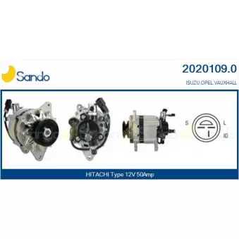 Alternateur SANDO OEM LR160447C
