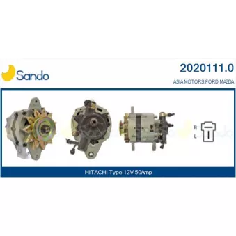 Alternateur SANDO OEM r20118300b
