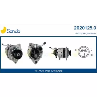 Alternateur SANDO OEM 6204045