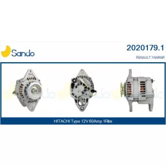 Alternateur SANDO OEM LR160743 Alternateur SANDO OEM LR160743