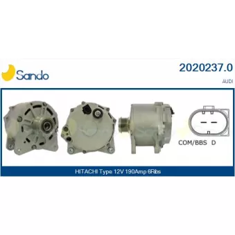 Alternateur SANDO OEM 2506145