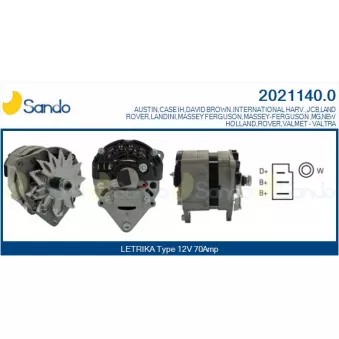 Alternateur SANDO OEM 2871A148