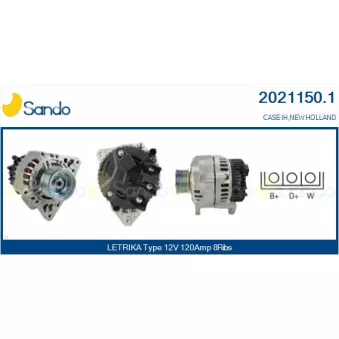 Alternateur SANDO 2021150.1