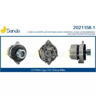 Alternateur SANDO OEM 3920679