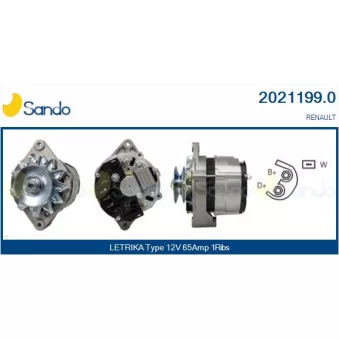 Alternateur SANDO OEM 7700036535