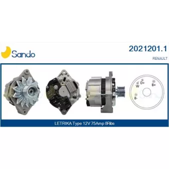 Alternateur SANDO OEM 7700073467