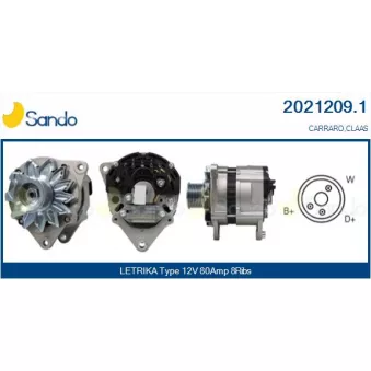 Alternateur SANDO 2021209.1