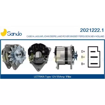 Alternateur SANDO OEM 3677263M91