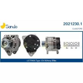 Alternateur SANDO OEM 6106495M91