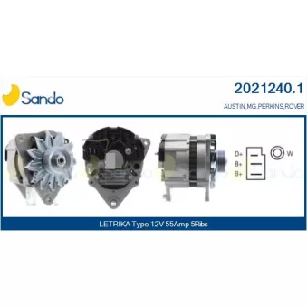 Alternateur SANDO OEM ADU9670