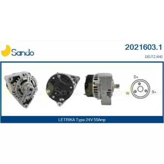 Alternateur SANDO OEM 1182167