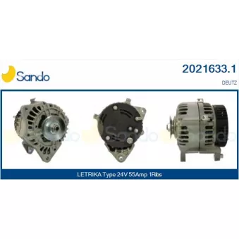 Alternateur SANDO OEM 4118044