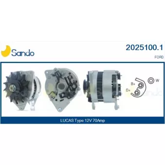Alternateur SANDO OEM 86AB10300AEA