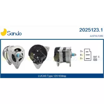 Alternateur SANDO OEM D6NN10B376A