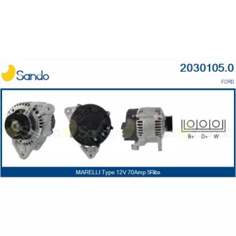 Alternateur SANDO OEM A002TA2292