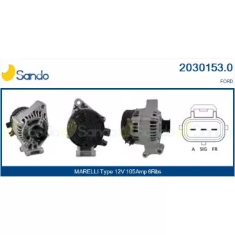 Alternateur SANDO OEM R98AB10300GB