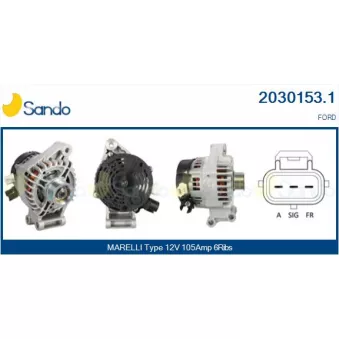Alternateur SANDO OEM R98AB10300GB