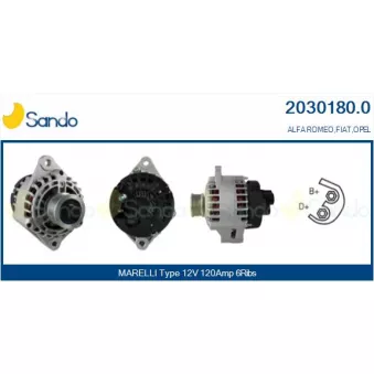 Alternateur SANDO OEM 73503235