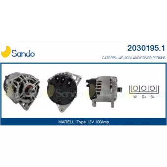 Alternateur SANDO OEM 2871A309