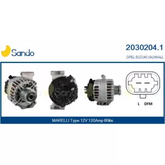 Alternateur SANDO OEM 13256931