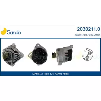 Alternateur SANDO OEM 52003536