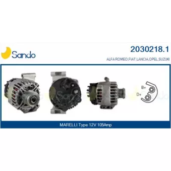 Alternateur SANDO OEM 13256929
