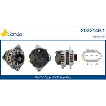 Alternateur SANDO OEM 3730002600