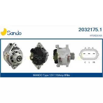 Alternateur SANDO OEM 373002G400