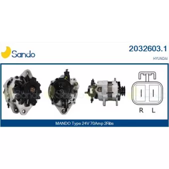 Alternateur SANDO OEM 3730041751