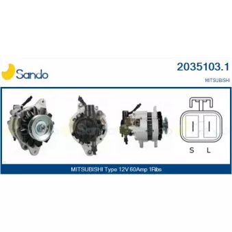 Alternateur SANDO OEM A2T01686