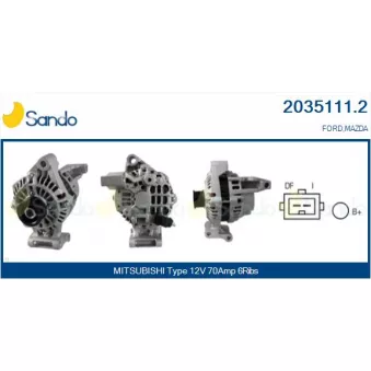 Alternateur SANDO OEM 98MF10300CC