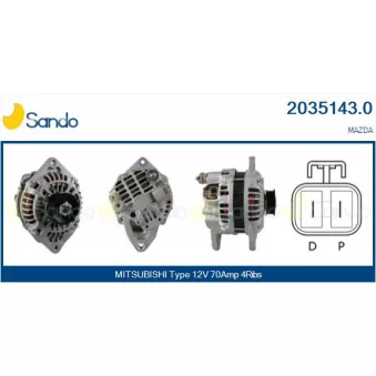 Alternateur SANDO OEM z5a118300