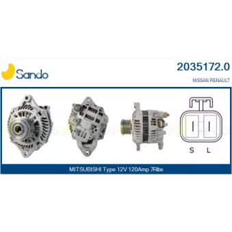 Alternateur SANDO OEM 23100DC000