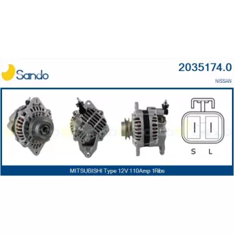 Alternateur SANDO OEM 23100ad210