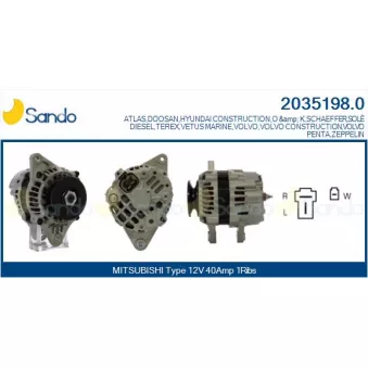 Alternateur SANDO OEM 38a6800800