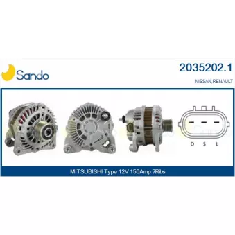Alternateur SANDO OEM 23100JD75M