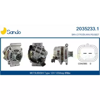 Alternateur SANDO OEM 5705KG