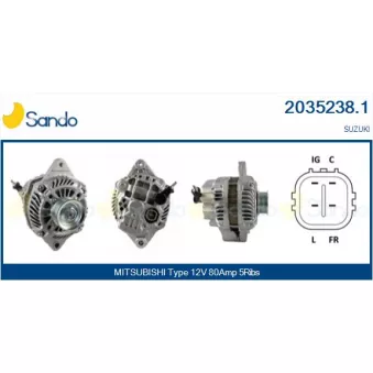 Alternateur SANDO OEM A5TG2491