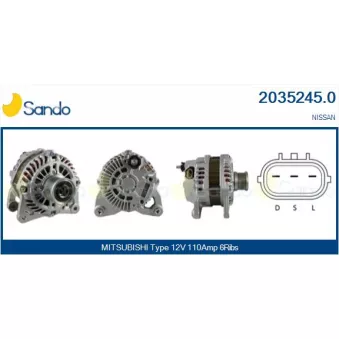Alternateur SANDO OEM A2TJ0281ZE