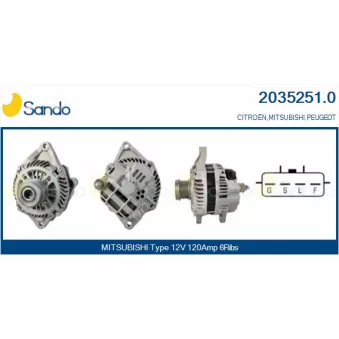 Alternateur SANDO OEM 5705KA