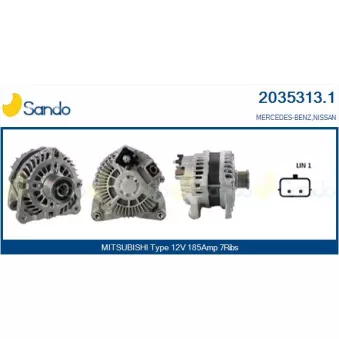 Alternateur SANDO OEM A0009064022