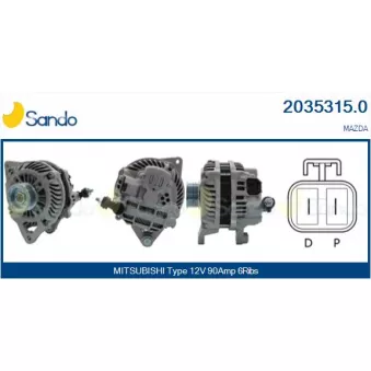 Alternateur SANDO OEM A3TG1691
