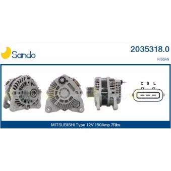 Alternateur SANDO OEM 23100BR01A