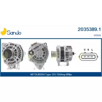 Alternateur SANDO OEM A2TX1981ZT