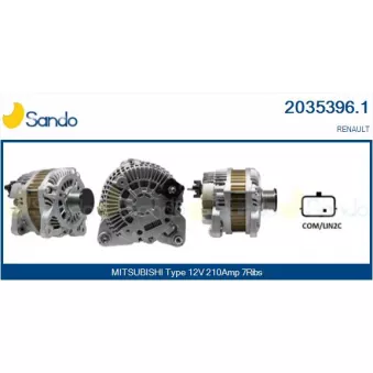 Alternateur SANDO OEM 231005907R