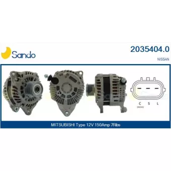 Alternateur SANDO OEM 231004KJ0A